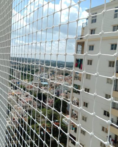 Children safety nets and balcony child protection net installation by Gaara Safety Nets in Bengaluru