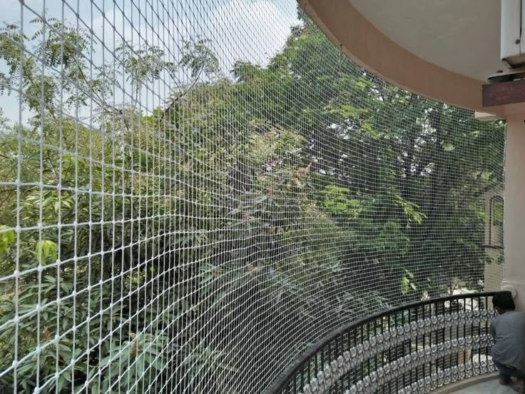 House covering safety net installation for residential properties in HRBR Layout, Bengaluru