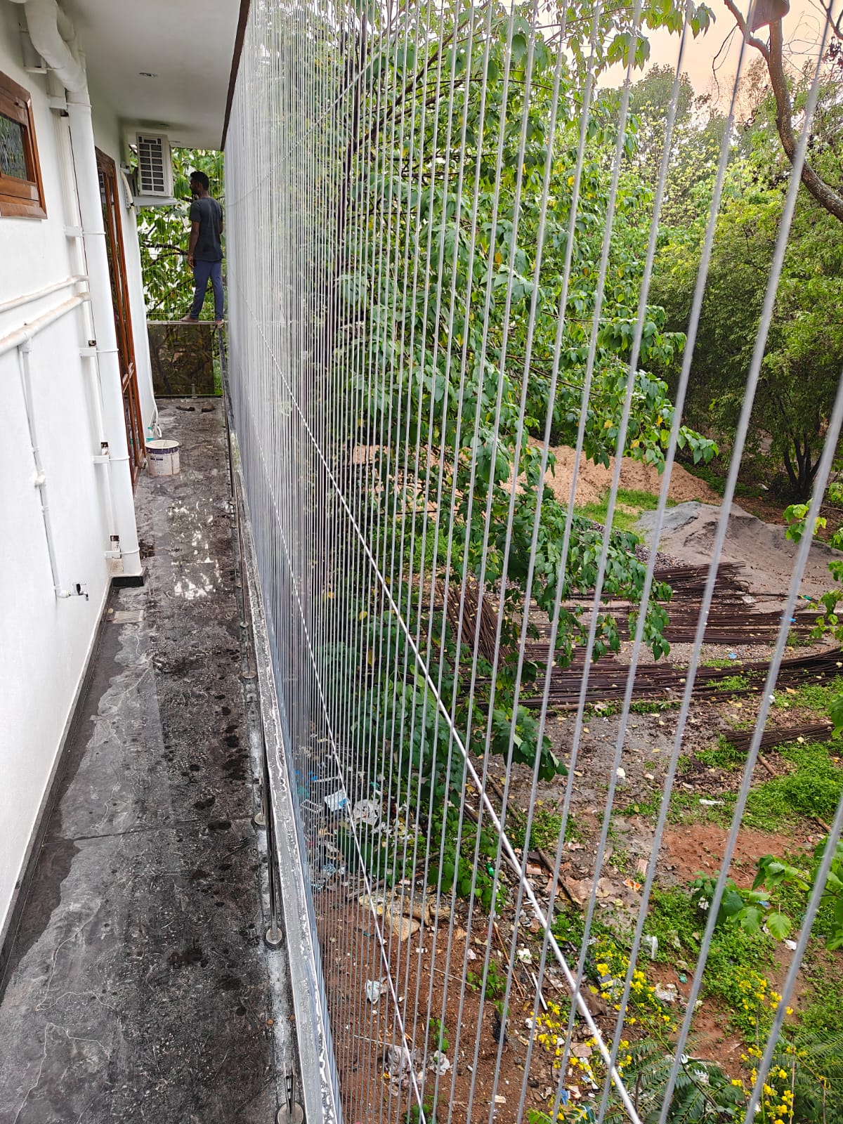 Premium invisible grill installation by Lasya
