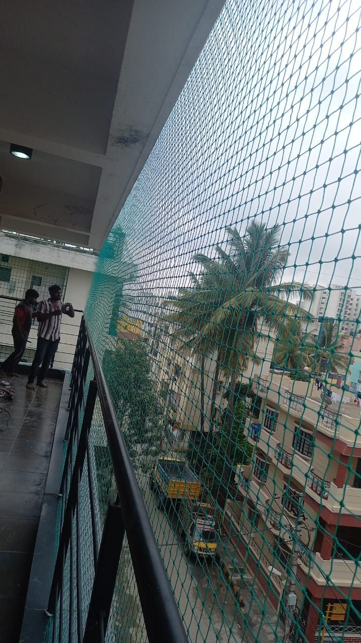 Gaara Pigeon Nets pigeon protection net installation for balconies in Whitefield, Bengaluru