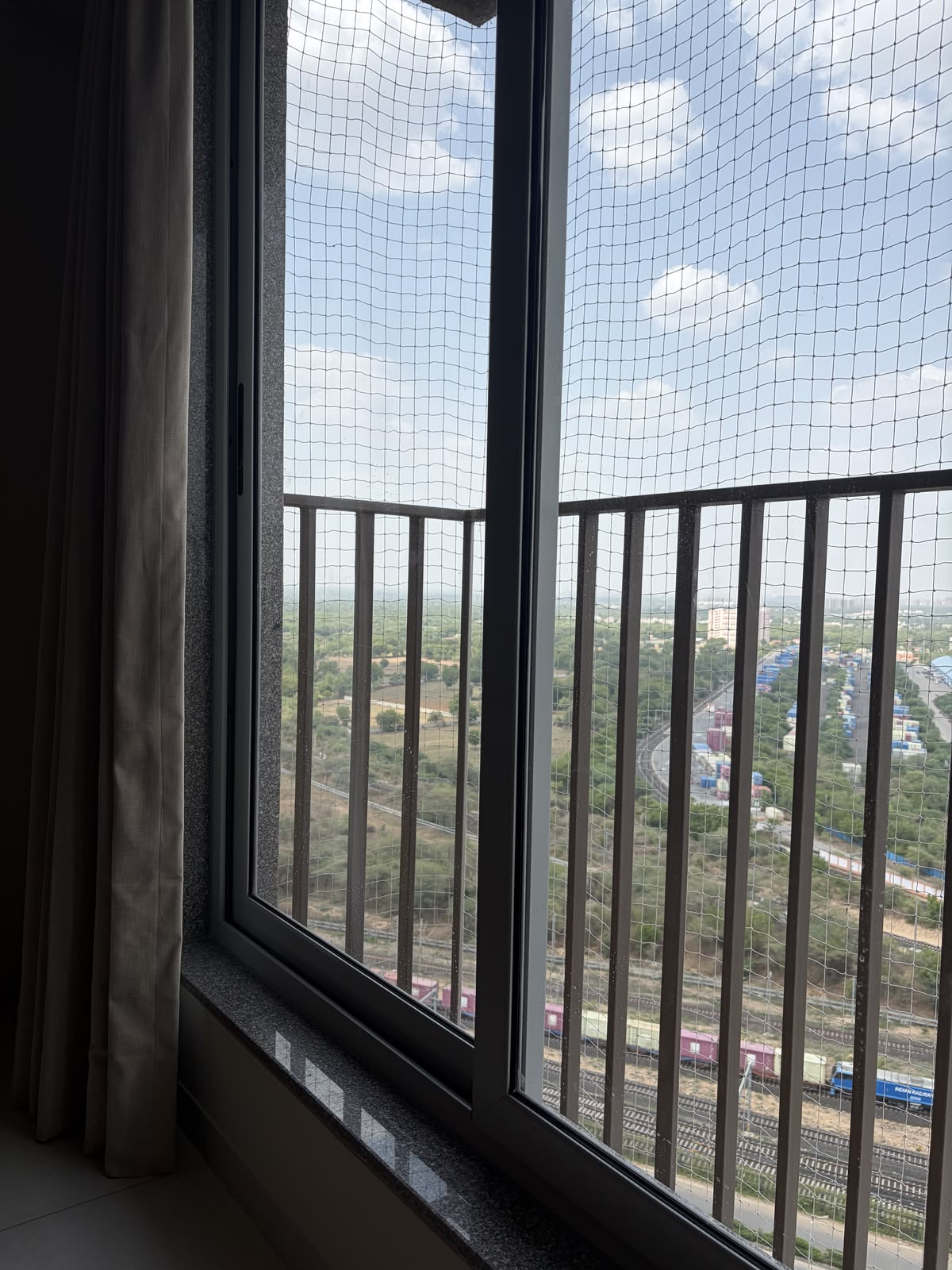 Gaara Safety Nets installation for suitable staircase openings and railing gaps in Bengaluru